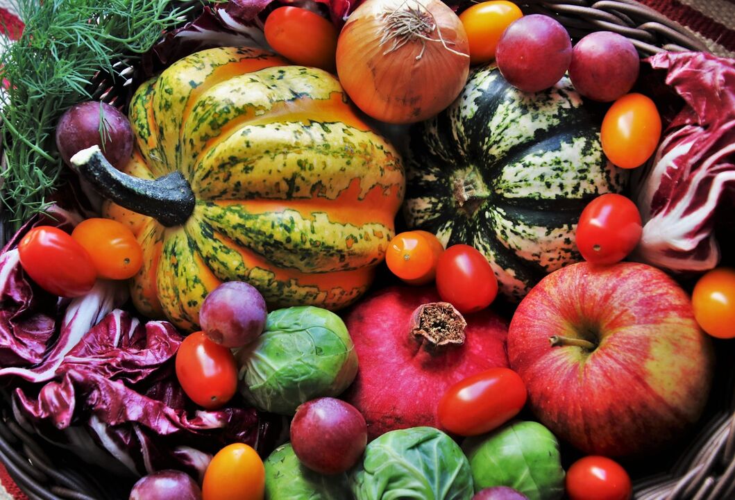 II型血的人的饮食应包括水果和蔬菜。